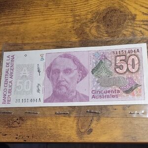50 Cincuenta Australes Banknote